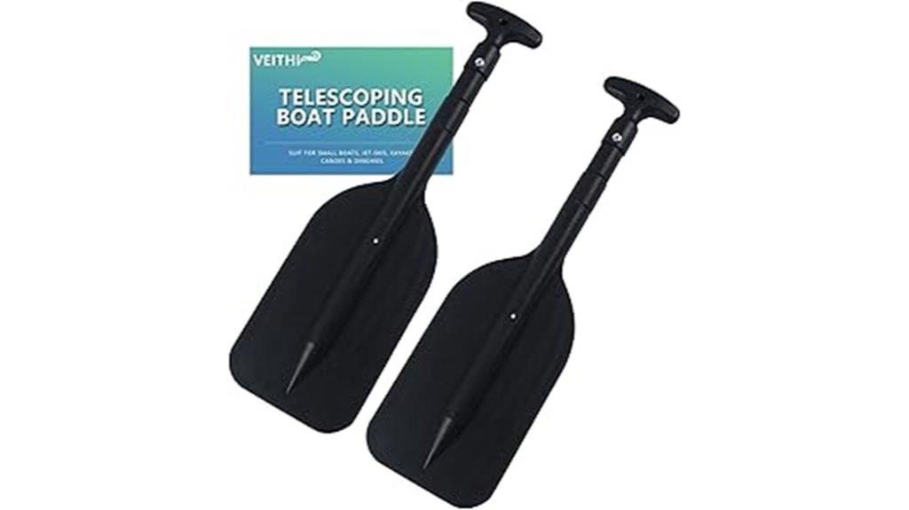collapsible canoe oar set