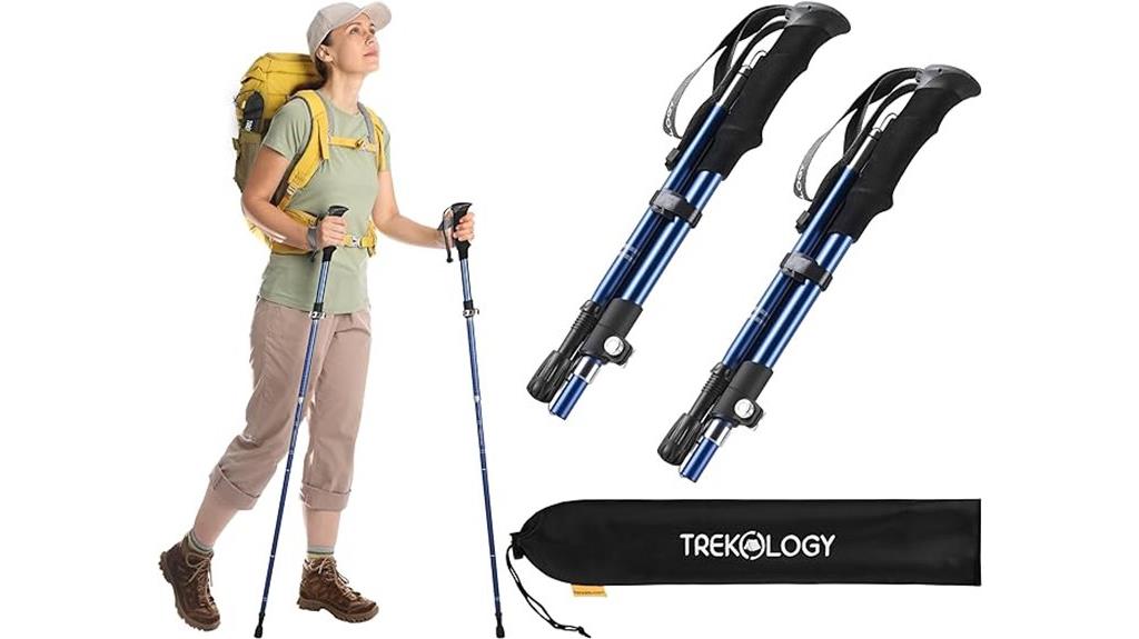 collapsible trekking pole set