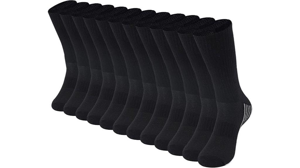 comfortable bamboo crew socks