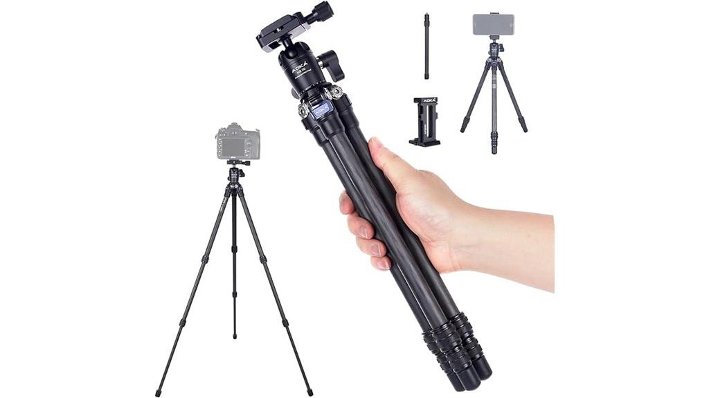 compact carbon fiber tripod