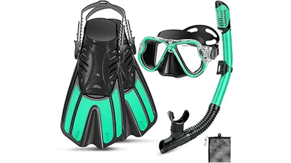 complete adult snorkeling kit