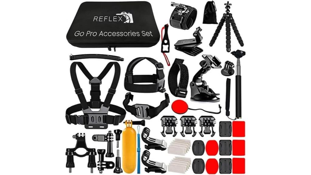 comprehensive action camera accessory kit