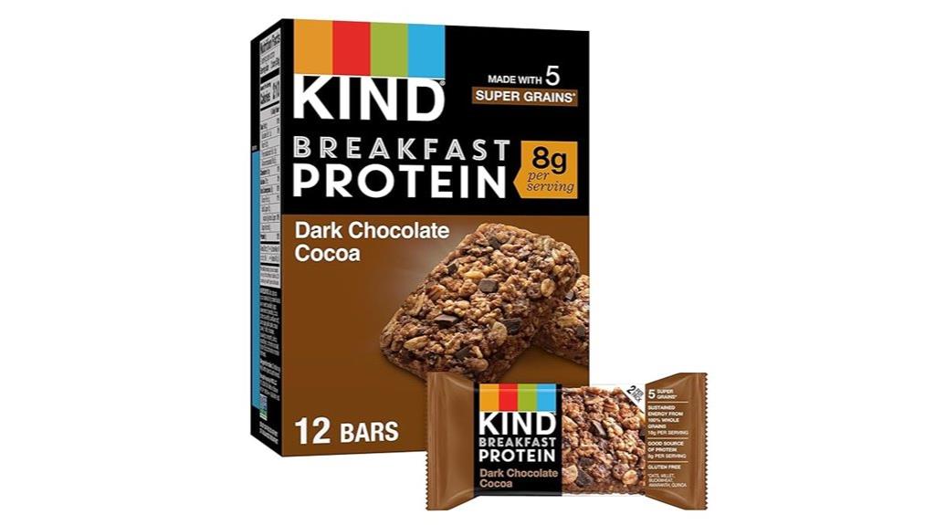 dark chocolate breakfast bars