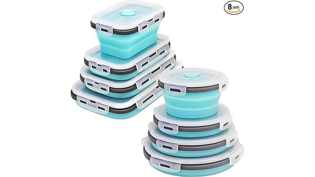 eight foldable container set