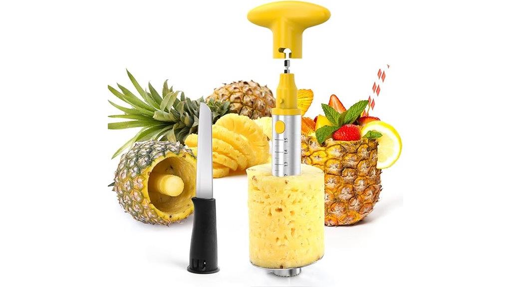 electric and manual pineapple corer