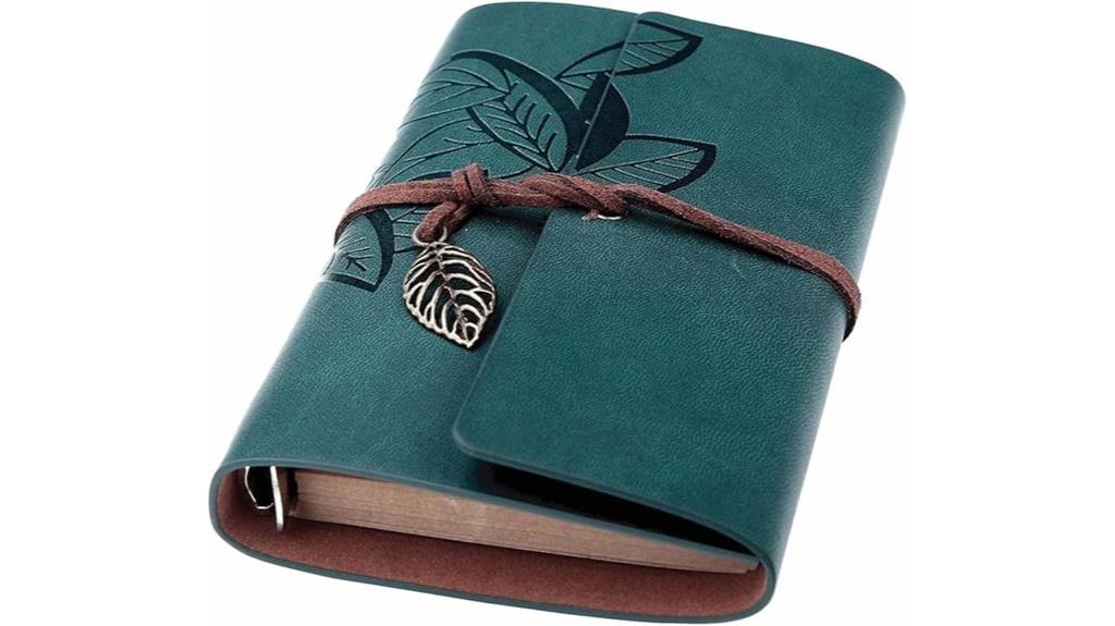 elegant unisex leather journal