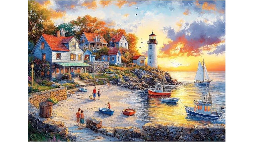 fall seaside puzzle pieces