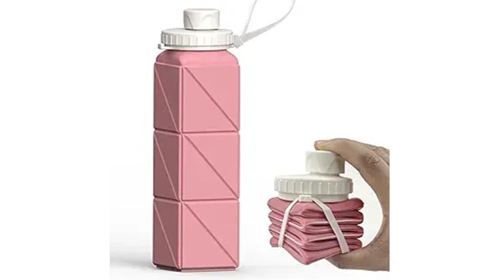 flexible 20 6oz silicone bottle