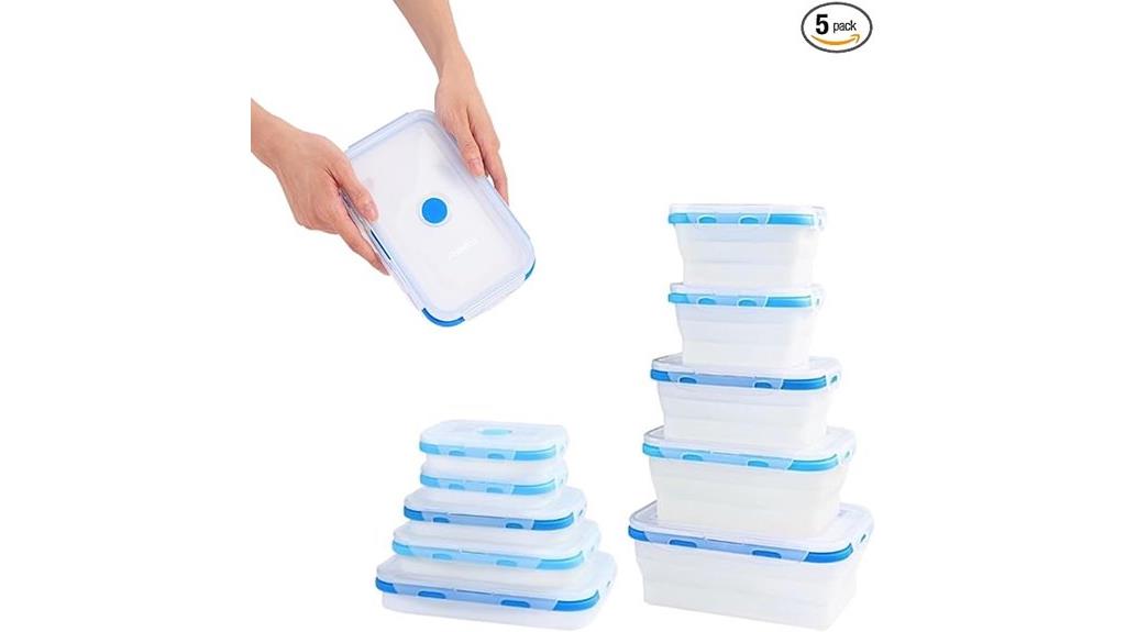 flexible silicone food containers