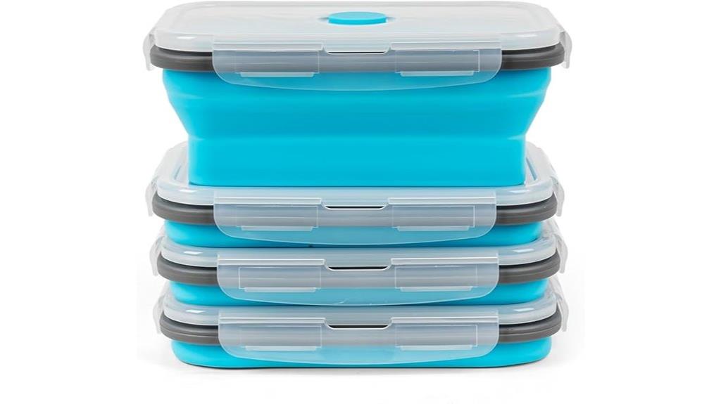 flexible silicone food containers