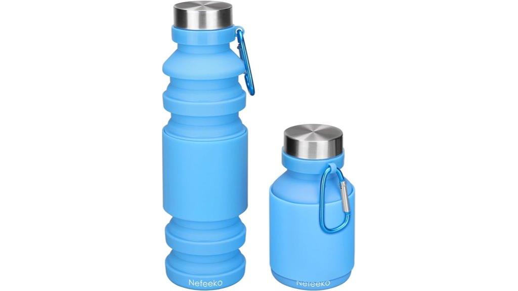 flexible travel water bottle