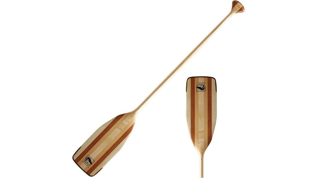 flexible wooden canoe paddle