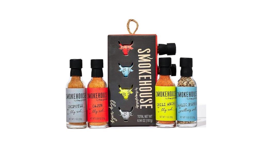 four flavor barbecue rubs