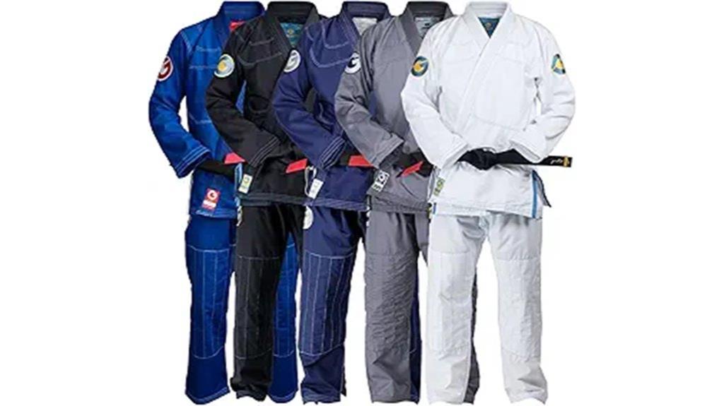 gold lightweight bjj gi