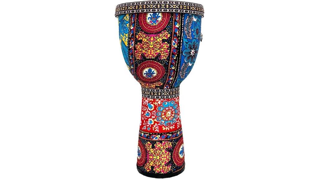 hand painted goat leather drum