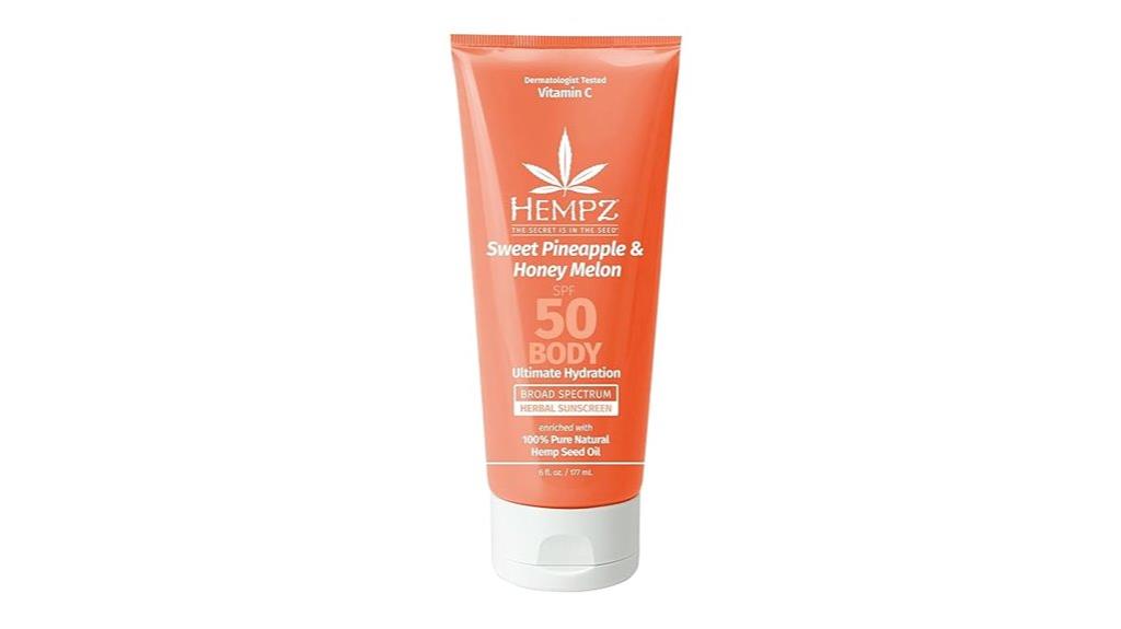 hempz spf 50 sunscreen