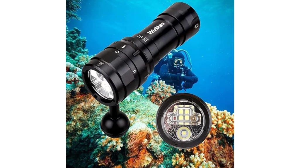 high performance rechargeable dive light