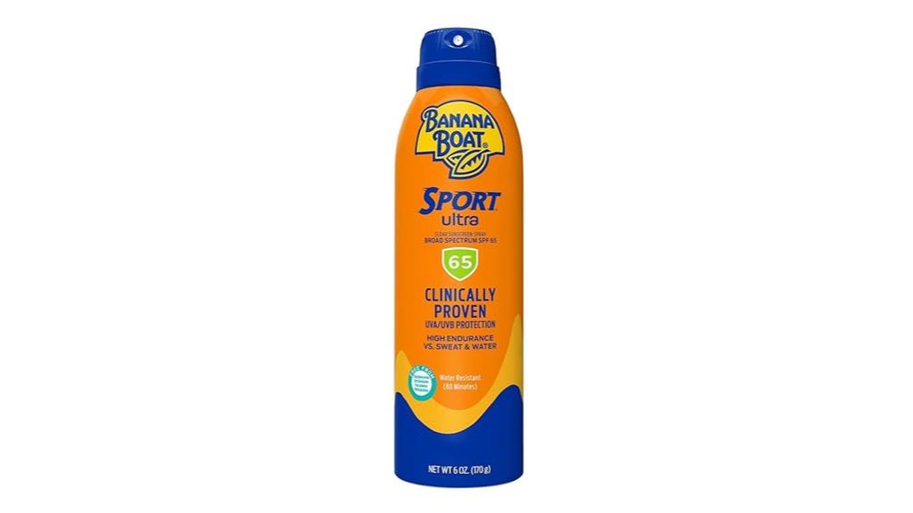 high spf banana boat spray