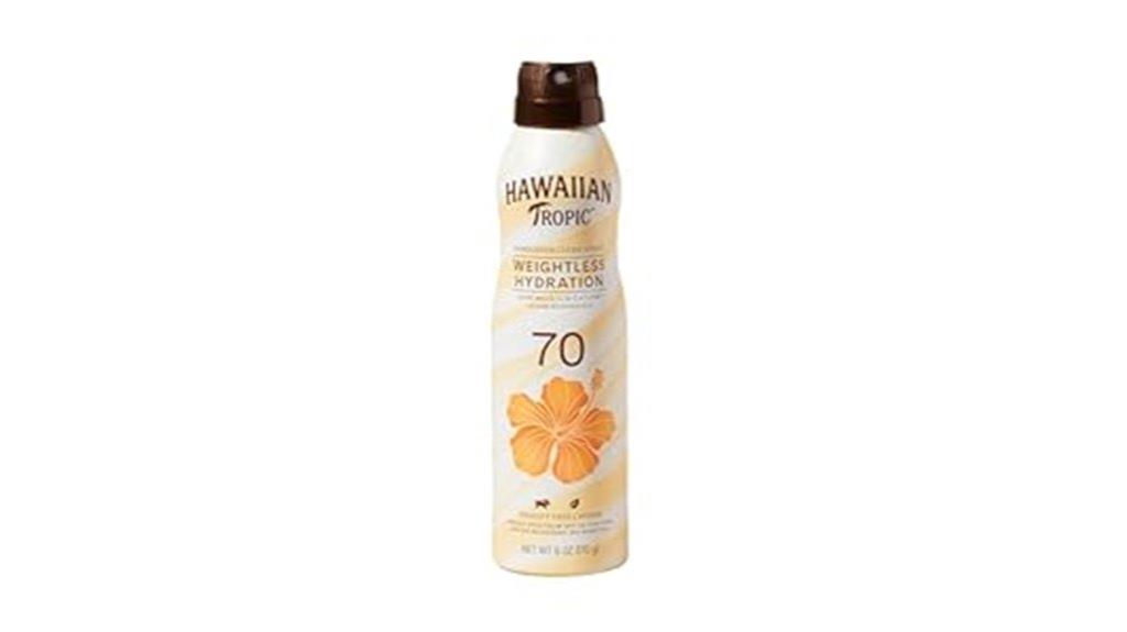 high spf lightweight spray