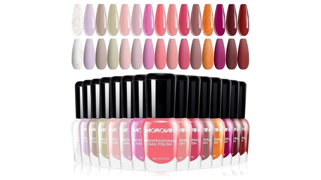 hot pink nail polish set