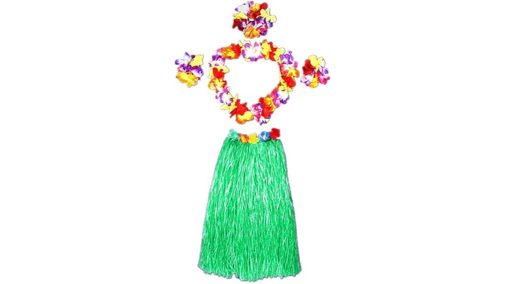 hula grass skirt costume