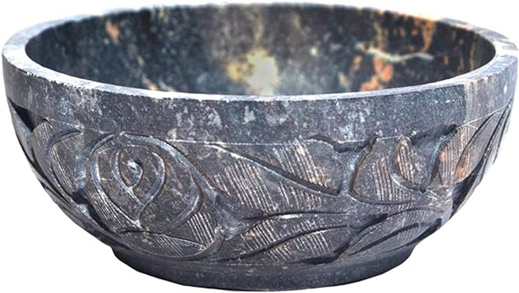 indian soapstone smudge bowl