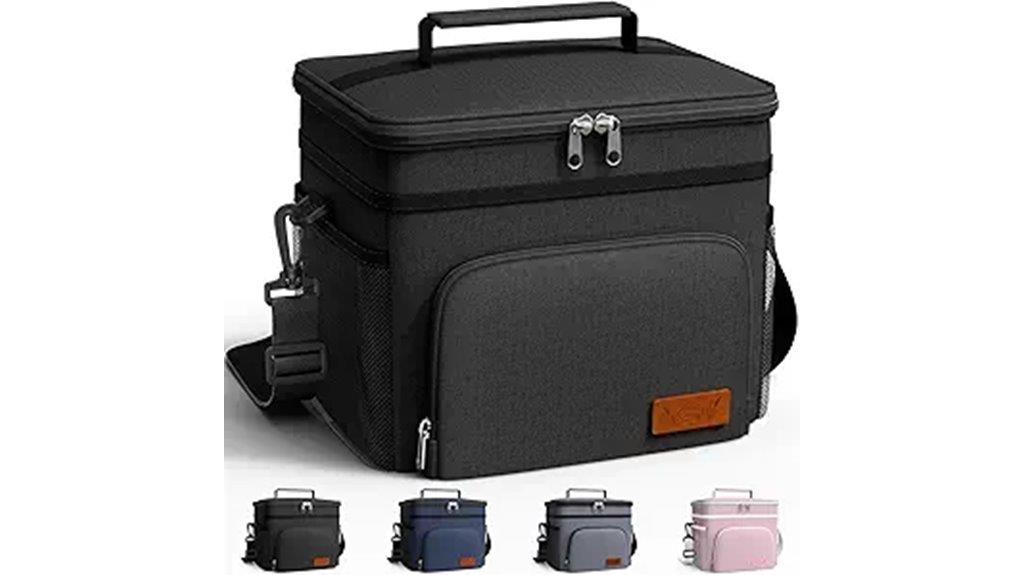 insulated lunch box with pockets