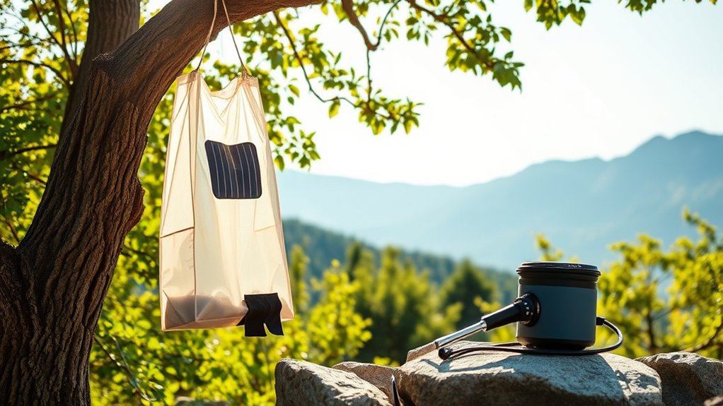 key camping shower features