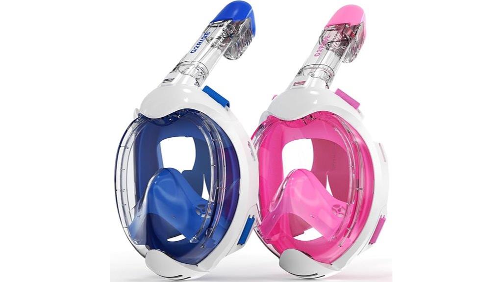 kids full face snorkel mask