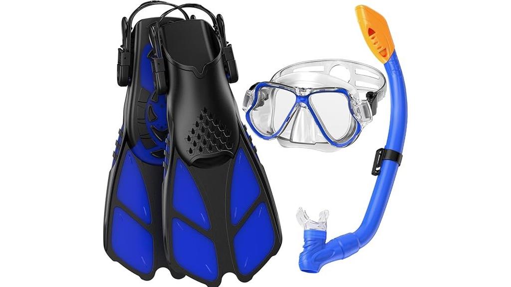 kids snorkeling gear set