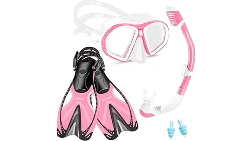 kids snorkeling gear set