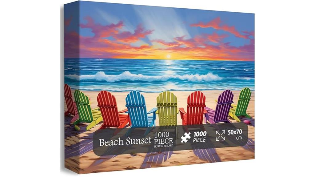 large beach puzzle set