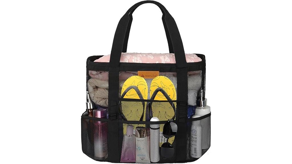 large mesh beach tote