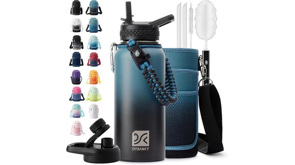 large stainless steel bottle