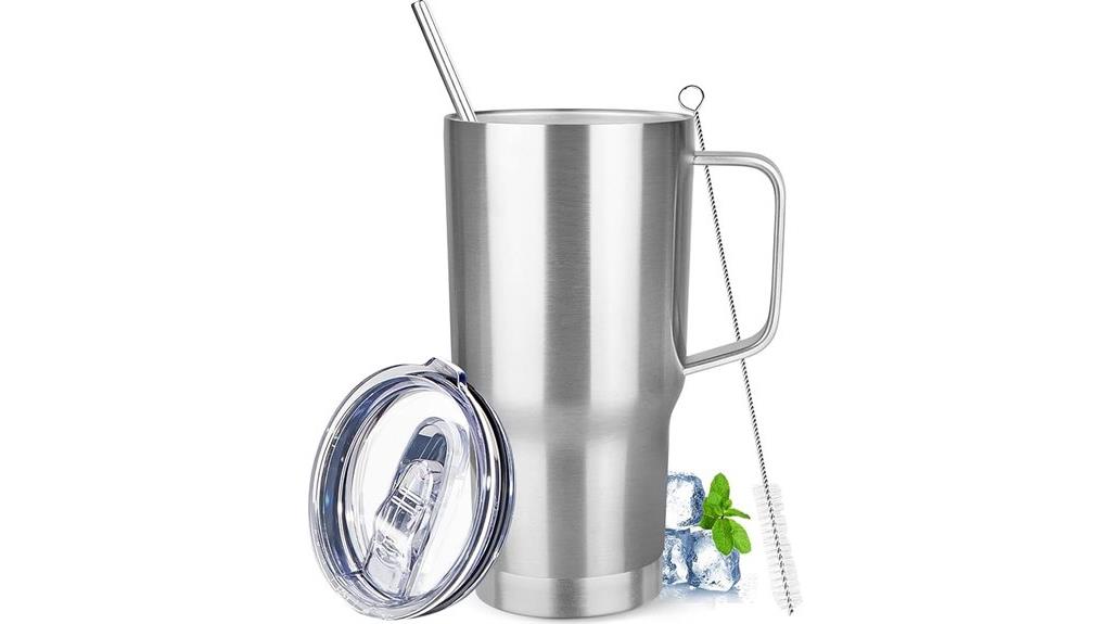 large stainless steel tumbler