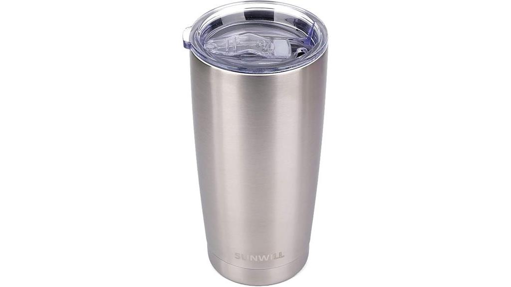 large stainless steel tumbler