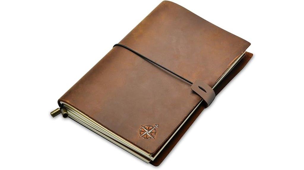 leather covered travel journal