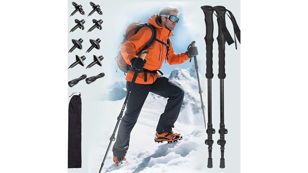 lightweight collapsible carbon poles