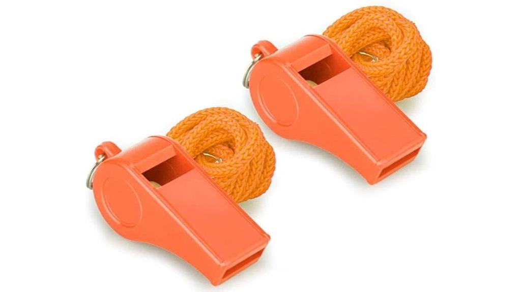 loud emergency whistle lanyard