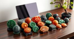 lucky stone money desk ornaments