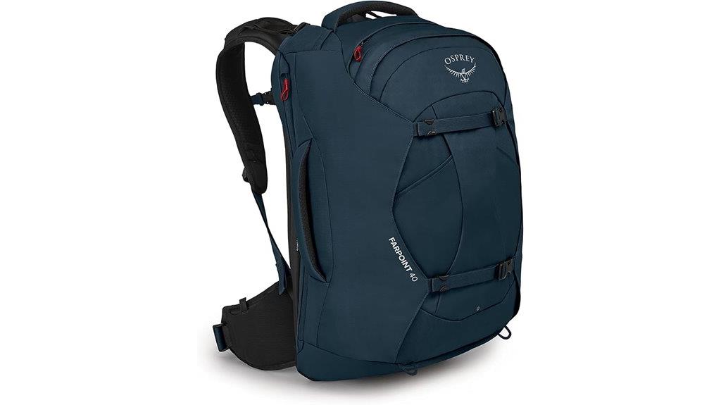men s blue travel backpack