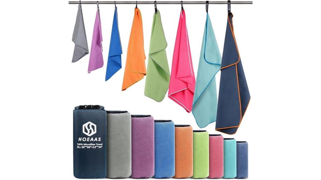 microfiber camping towel pack