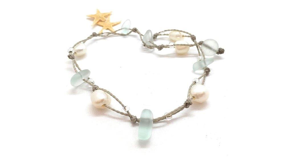 mint green glass jewelry
