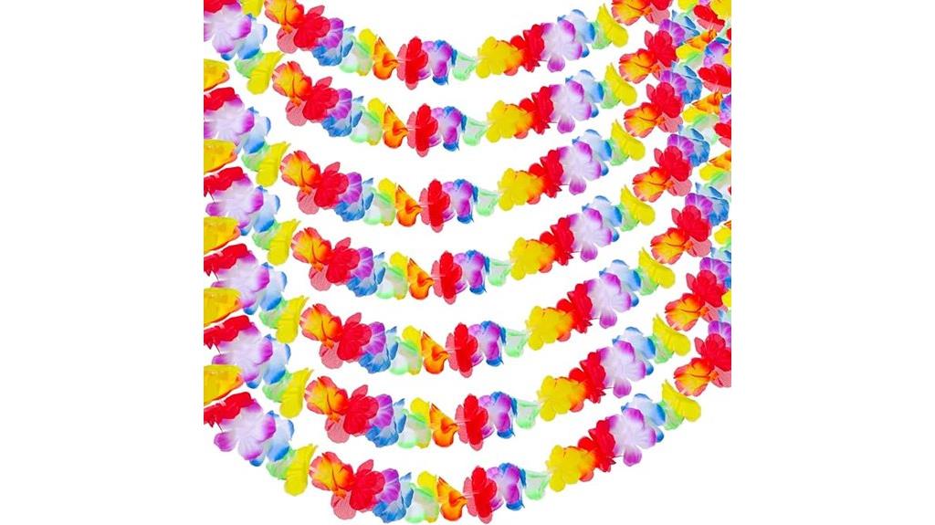 multicolor tropical flower garlands
