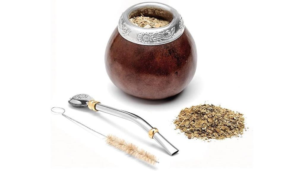 natural handmade yerba mate set