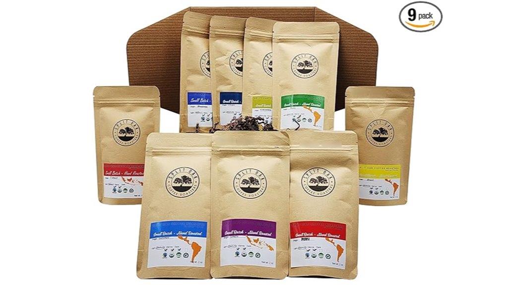 nine pack coffee assortment