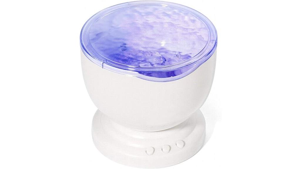 ocean waves night light