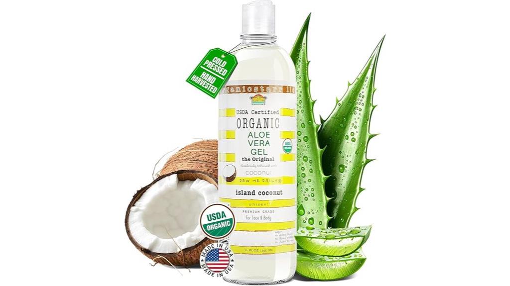 organic aloe vera gel