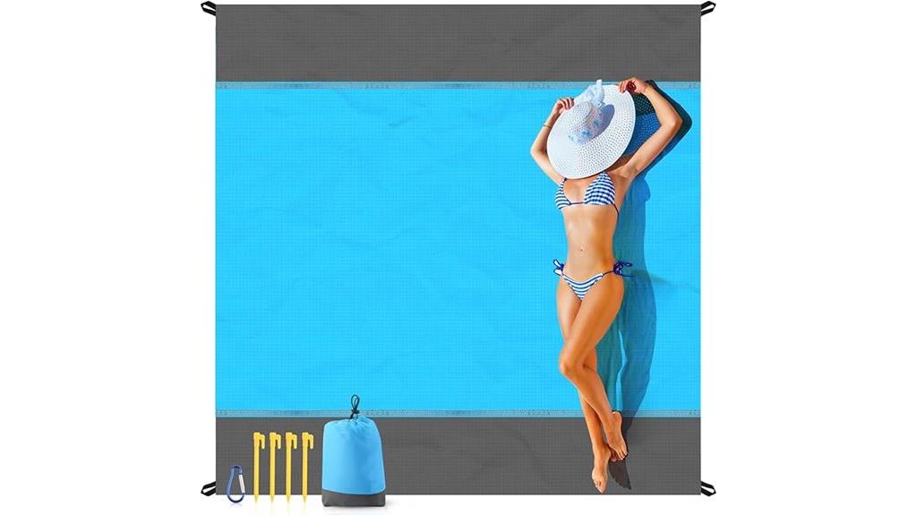 oversized sandproof beach mat