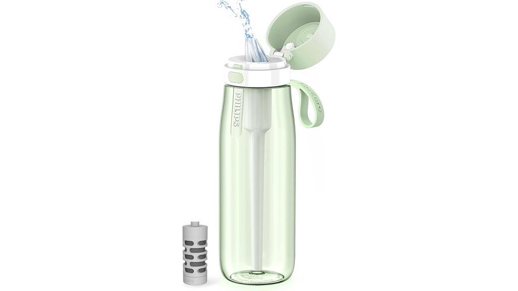philips reusable filtered bottle